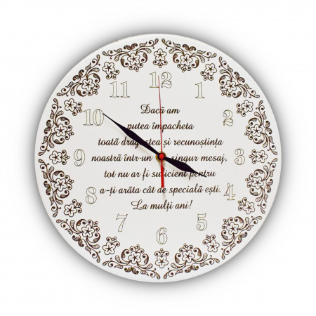 Decoratiuni perete - ceas-gravat-personalizat-cu-text-sa-ai-parte-de-multe-primaveri