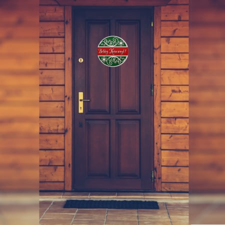 Decoratiune intrare usa Boldog Karacsonyt! [7]