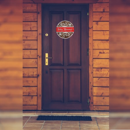 Decoratiune intrare usa Boldog Karacsonyt! [6]