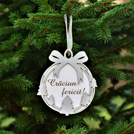 Decoratiuni CRACIUN personalizate - glob-personalizat-din-lemn-craciun-fericit