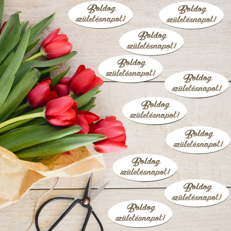 Accesorii pentru florarii - placute-tablite-gravate-cu-text-boldog-szuletesnapot!
