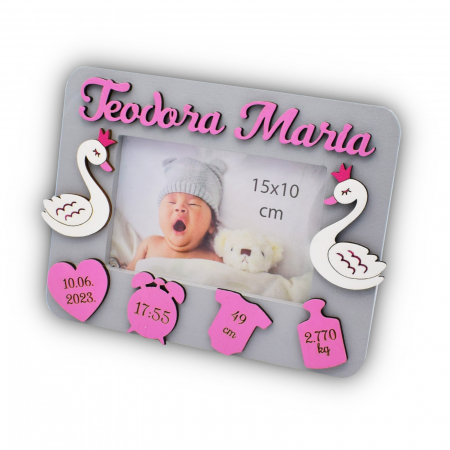 Rame foto personalizate - rama-personalizata-nou-nascut-lebada
