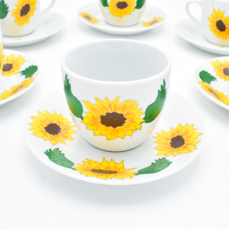 Set de cesti pentru cafea pictat manual-floarea-soarelui [1]