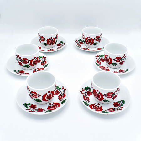 Cadouri - Set de cesti pentru cafea pictat manual – Nepi Motivum