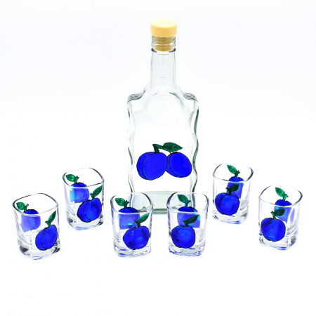 Cadouri - set-pentru-palinca-pictata-manual
