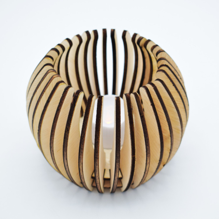 Accesorii pentru evenimente - suport-decorativ-lumanari-lemn-cu-LED