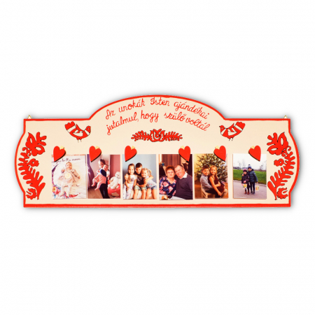 Suport pentru fotografii cu cleme personalizat cu text