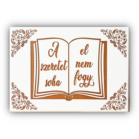 tablou-gravat-pe-lemn-a-szeretet-soha-el-nem-fogy