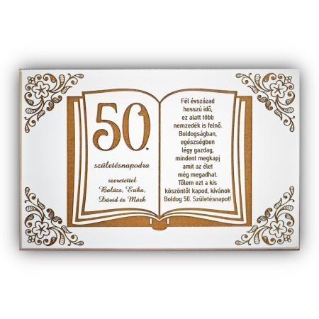 tablou-gravat-pe-lemn-50-eves-szuletesnap