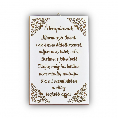 Tablouri gravate din lemn/ Gravirozott fali dekoraciok - tablou-lemn-cu-text-gravat-edesapamnak