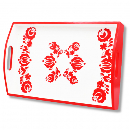 Decoratiuni pt. casa/ lakasdekoraciok HU - tava-lemn-pictata-cu-motive-traditionale-maghiare-3