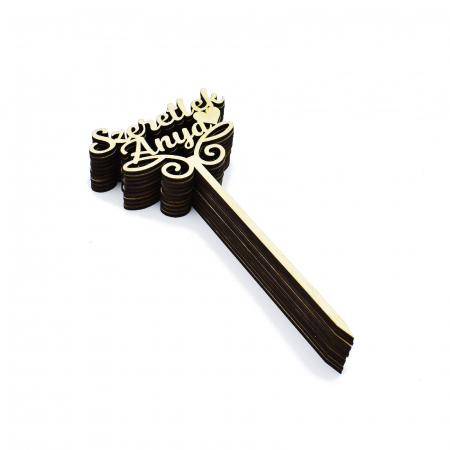 Toppere tort - topper-din-lemn-szeretlek-anya