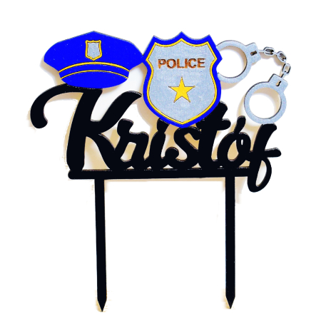 Toppere tort - topper-tort-din-lemn--personalizat-police