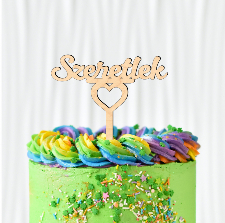 Toppere tort - topper-tort-din-lemn-szeretlek