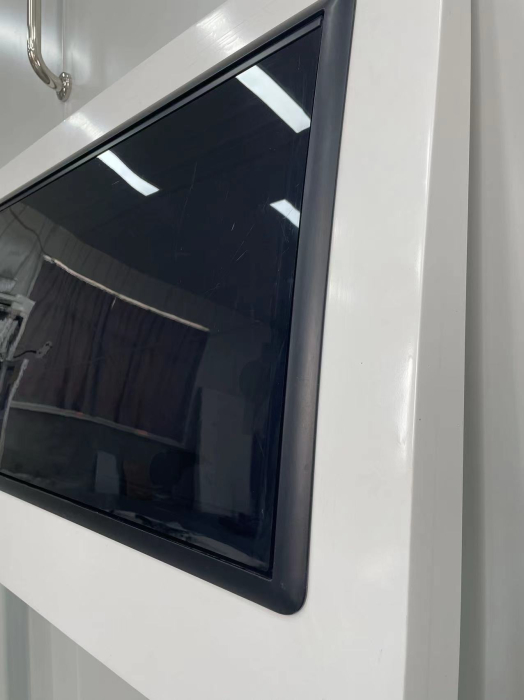 Copertină fumurie pentru vehicule curbate (cu perete dublu, montare încastrată, 3 rame) [14]