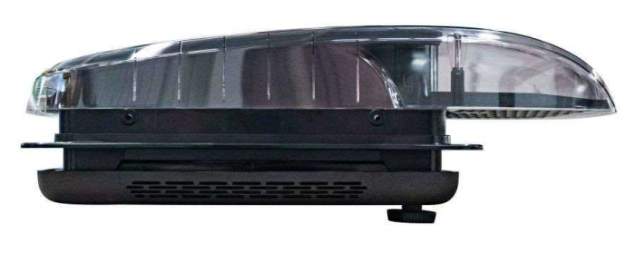 Fereastră de mansardă Super Fan cu ventilator, telecomandă, plasă antiinsecte și jaluzele opace 400×400 mm (Generația 3.0) [14]