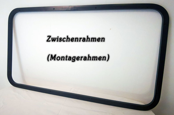Geam termopan cu geam termopan, ușor fumuriu, pentru vehicule curbate (cu pereți dubli, montat încastrat, 3 rame) [16]