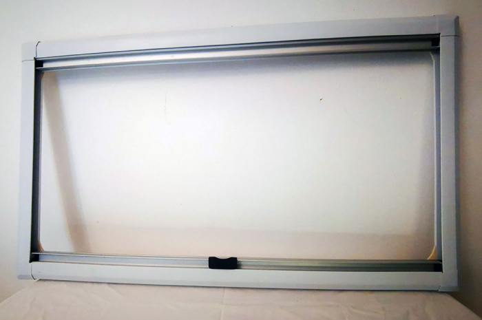 Geam termopan cu geam termopan, ușor fumuriu, pentru vehicule curbate (cu pereți dubli, montat încastrat, 3 rame) [15]