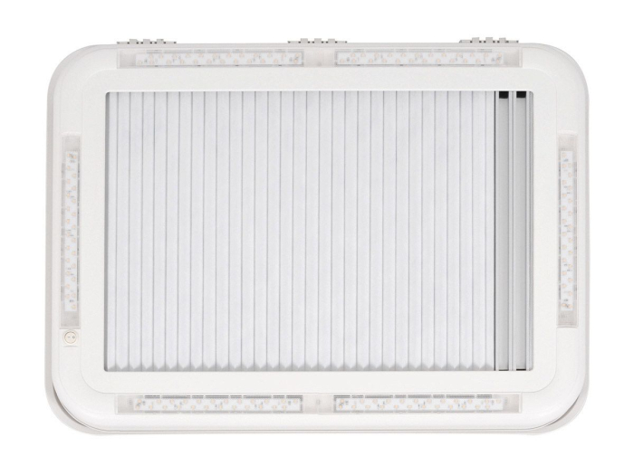 Trapă de acoperiș cu geam termopan, iluminare, plasă de insecte și jaluzele opace, standard 700×500 [2]