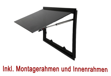 Copertină fumurie pentru vehicule curbate (cu perete dublu, montare încastrată, 3 rame) [3]