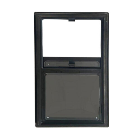 Fereastră glisantă fumurie (cu perete dublu, încastrată, 3 rame) - Copie [4]