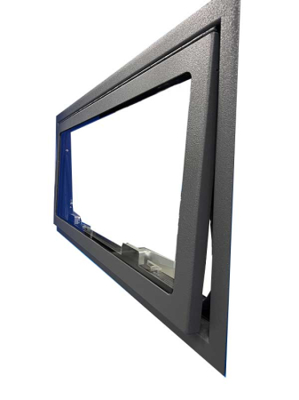 Geamuri din sticlă naturală pentru teren accidentat, cu geam termopan și jaluzele [5]