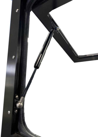 Geamuri din sticlă naturală pentru teren accidentat, cu geam termopan și jaluzele [8]