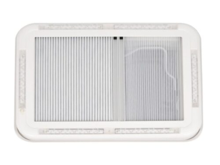 Trapă de acoperiș cu geam termopan, iluminare, plasă de insecte și jaluzele opace, standard 700×500 [3]