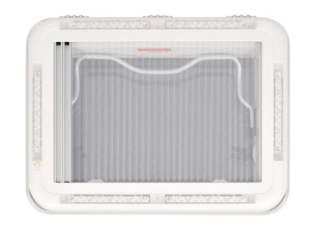 Trapă de acoperiș cu geam termopan, iluminare, plasă de insecte și jaluzele opace, standard 700×500 [2]