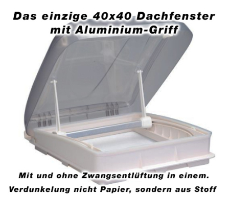 Trapă de acoperiș cu geam termopan, plasă de insecte și jaluzele opace 400×400 [1]