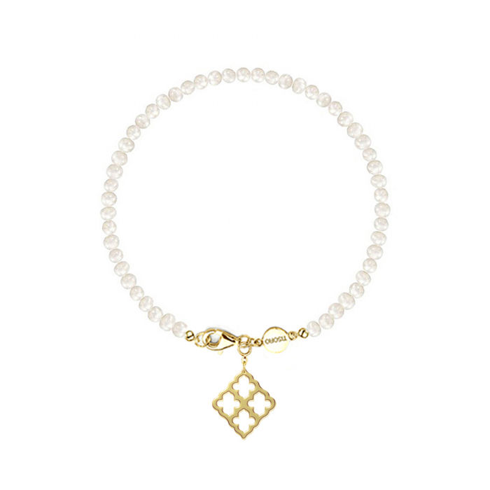 Brățară cu perle naturale de cultură mici și pandantiv Cairo [1]