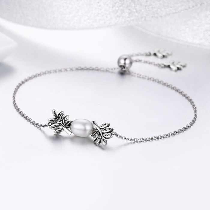 Brățară din argint Pearl Leafs [2]