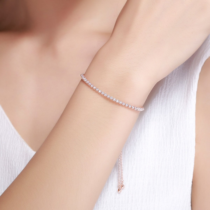Brățară din argint Rose Tennis [4]