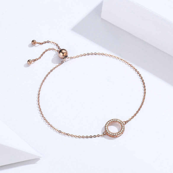 Brățară din argint Simply Round Rose [2]