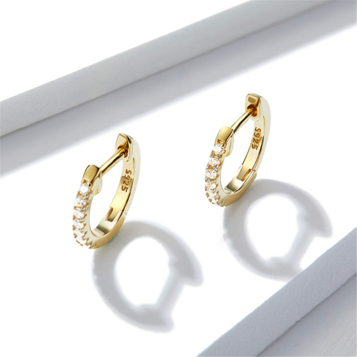Cercei din argint Band Gold [2]
