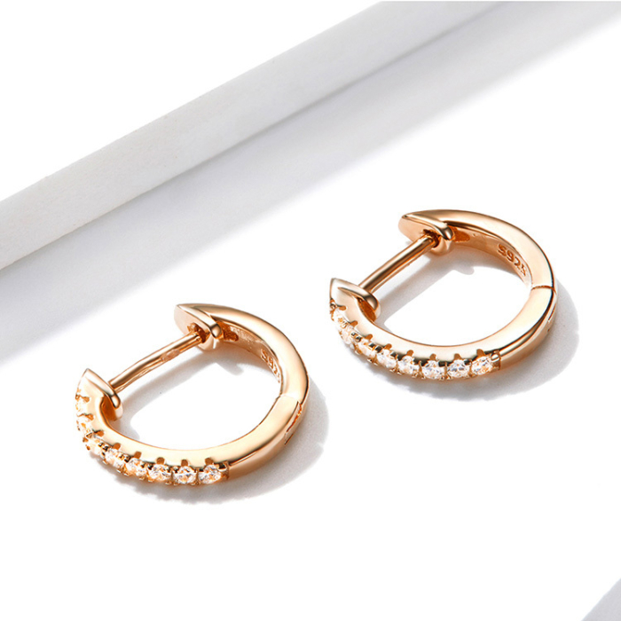 Cercei din argint Band Rose [4]