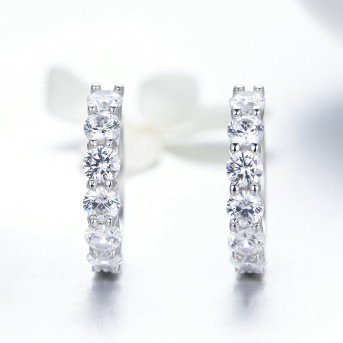Cercei din argint Band Silver [4]