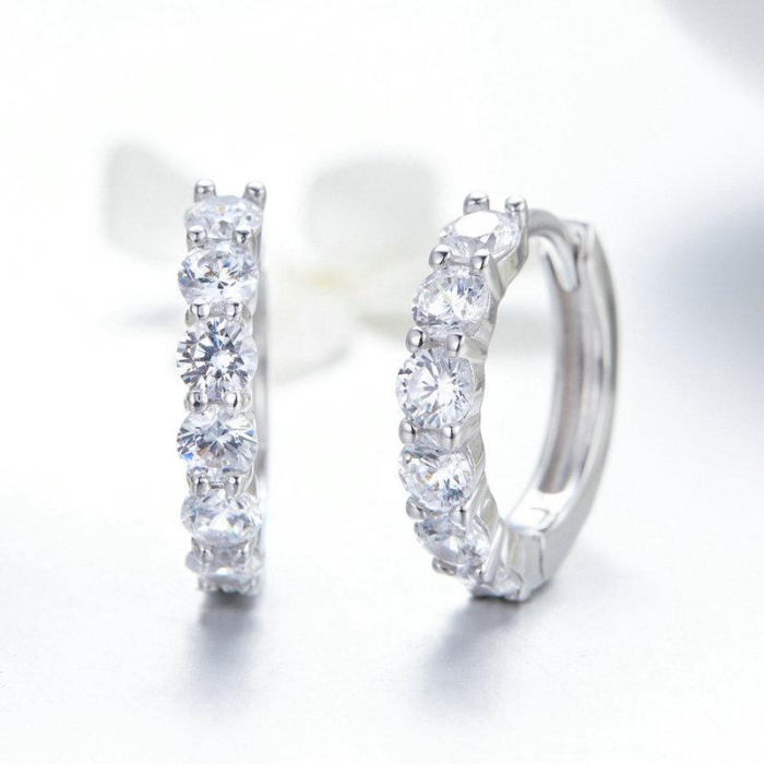 Cercei din argint Band Silver [3]