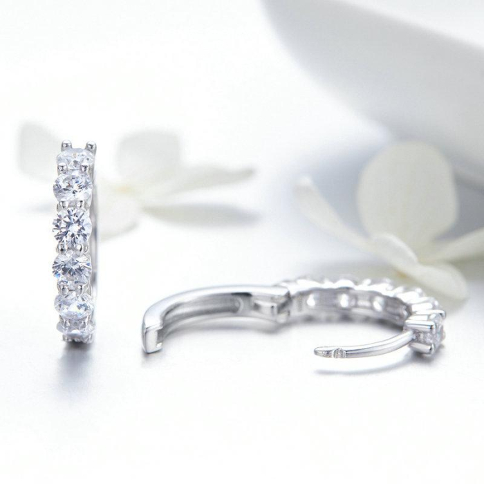 Cercei din argint Band Silver [2]