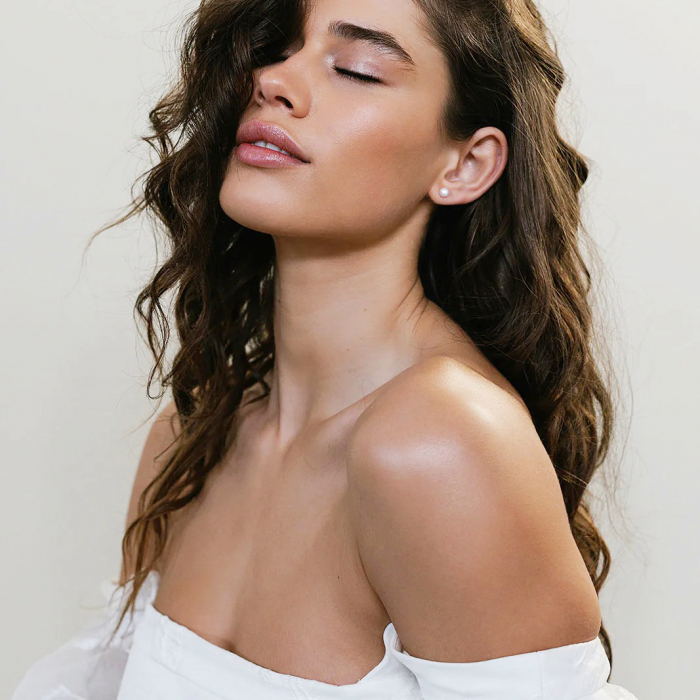 Cercei din argint cu perle naturale Basic Pearl [2]