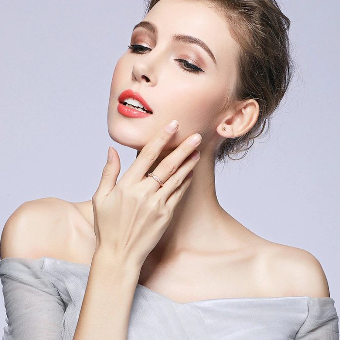 Cercei din argint Just Hearts [4]