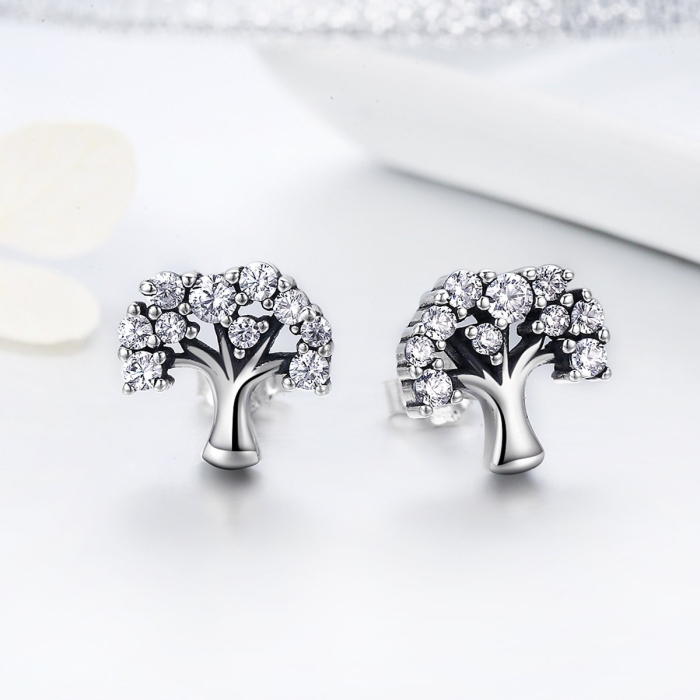 Cercei din argint Life Tree [3]