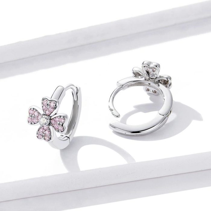 Cercei din argint Lucky Clover [4]