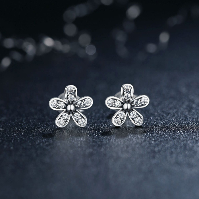 Cercei din argint Melia Flower [2]