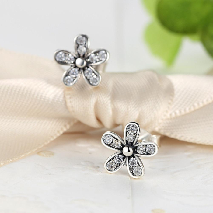 Cercei din argint Melia Flower [3]