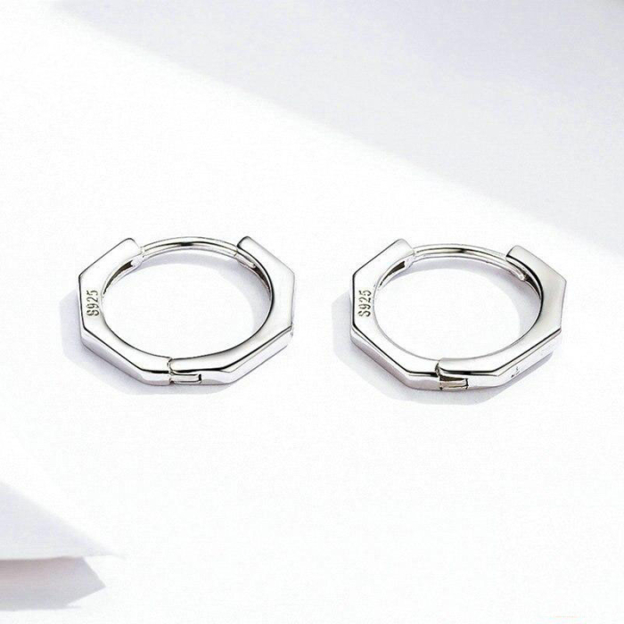 Cercei din argint Nut Shape [2]