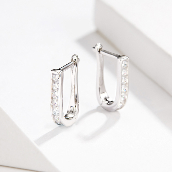 Cercei din argint Pave Crystals [3]