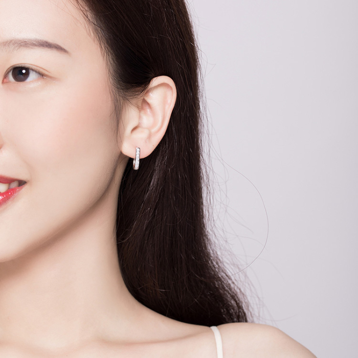 Cercei din argint Pave Crystals [4]