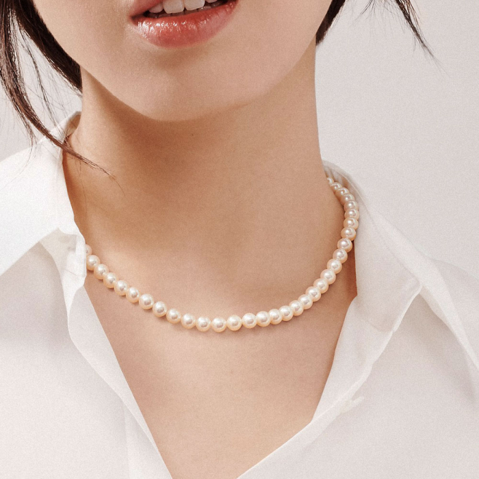 Colier cu perle naturale de cultură mari Pearl Strand [2]
