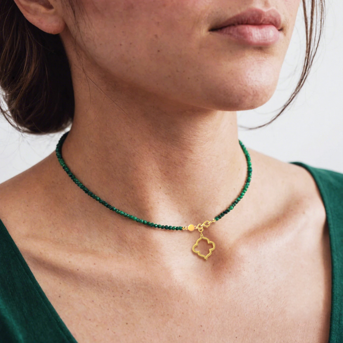 Colier cu pietre naturale Persia - Malachit [2]